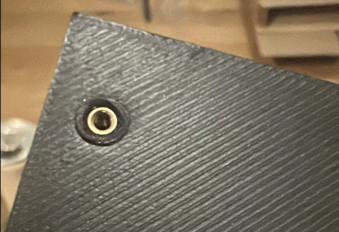 A slightly dodgy heated insert